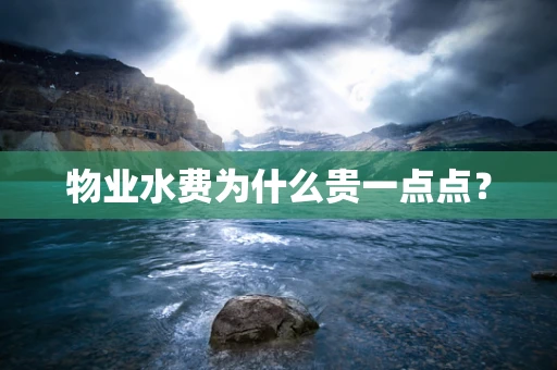 物业水费为什么贵一点点？