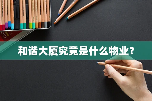 和谐大厦究竟是什么物业？