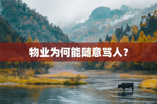 物业为何能随意骂人？