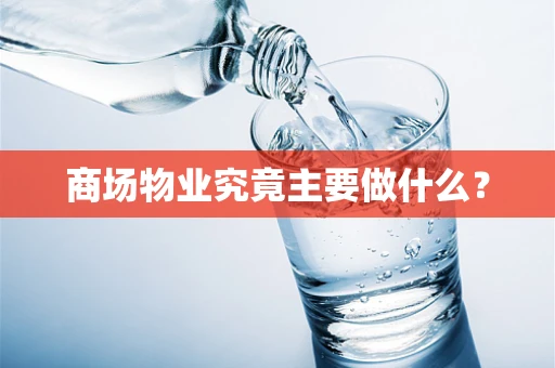 商场物业究竟主要做什么？