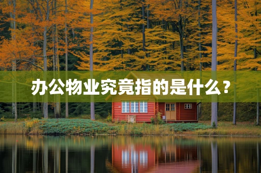 办公物业究竟指的是什么？