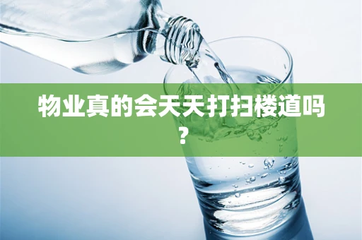 物业真的会天天打扫楼道吗？