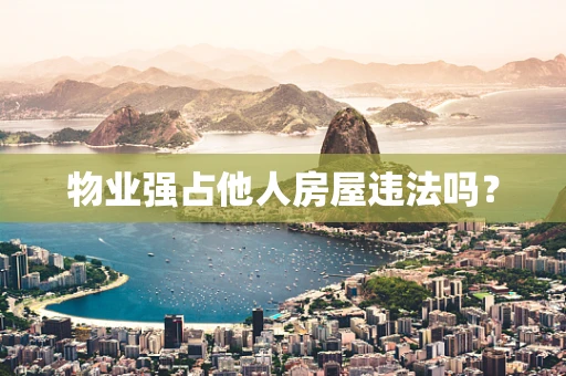 物业强占他人房屋违法吗？