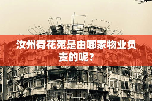 汝州荷花苑是由哪家物业负责的呢？