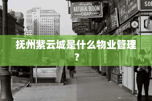 抚州紫云城是什么物业管理？