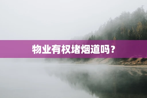 物业有权堵烟道吗？