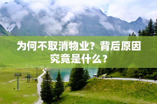 为何不取消物业？背后原因究竟是什么？