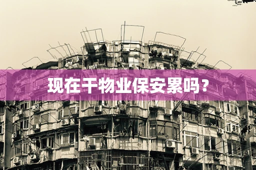 现在干物业保安累吗？