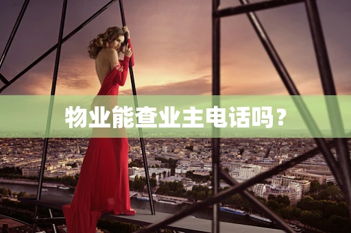 物业能查业主电话吗？