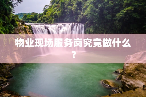 物业现场服务岗究竟做什么？