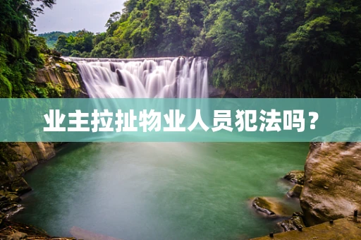 业主拉扯物业人员犯法吗？