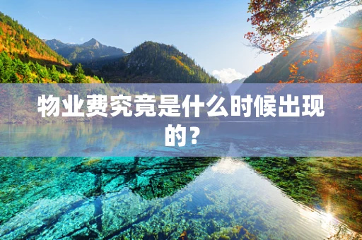物业费究竟是什么时候出现的？