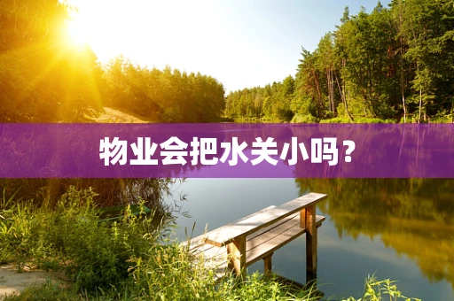 物业会把水关小吗？