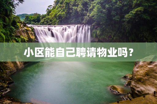 小区能自己聘请物业吗？