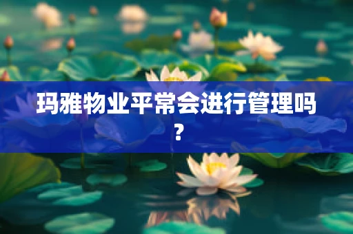 玛雅物业平常会进行管理吗？
