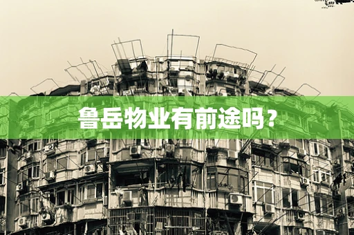 鲁岳物业有前途吗？