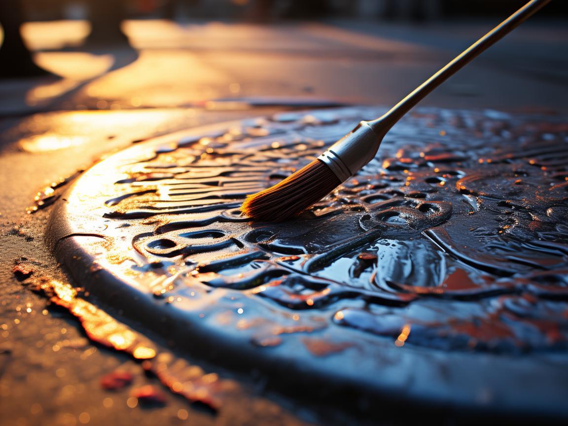 物业把井盖刷漆是干什么？